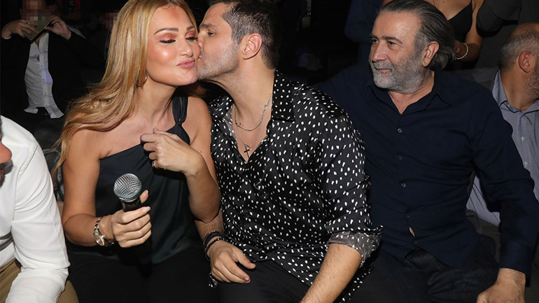 Νατάσα Θεοδωρίδου – Λάκης Λαζόπουλος: Διασκέδασαν στον Γιώργο Τσαλίκη